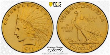 1911 $10 PR66