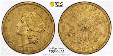1871-CC $20 AU53