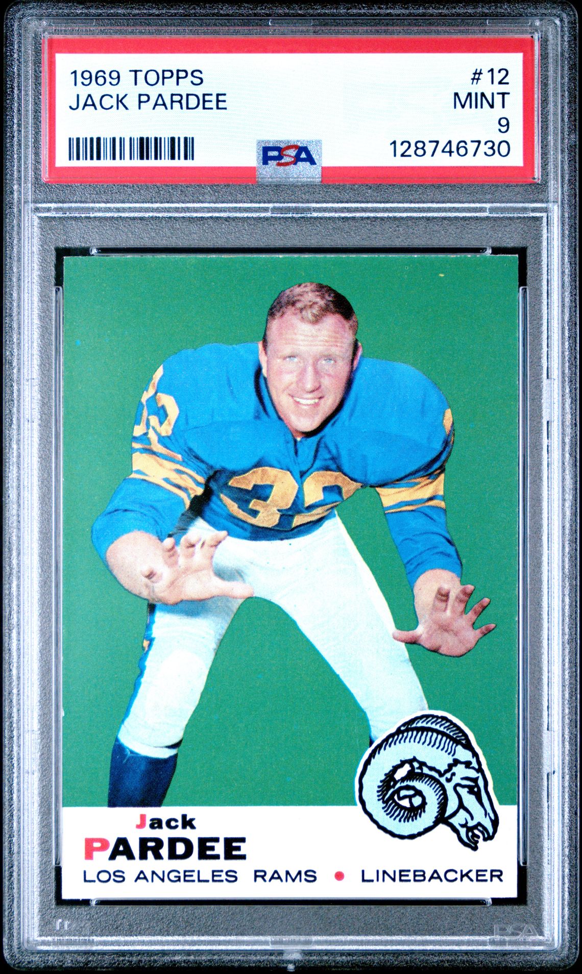 1969 Topps TOPPS #12 Jack Pardee front