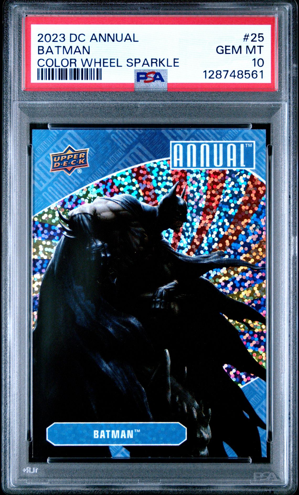2023 Upper Deck UPPER DECK DC ANNUAL Sparkle #25 Batman front