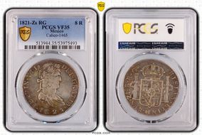 1821-Zs RG 8 R Calico-1465 VF35