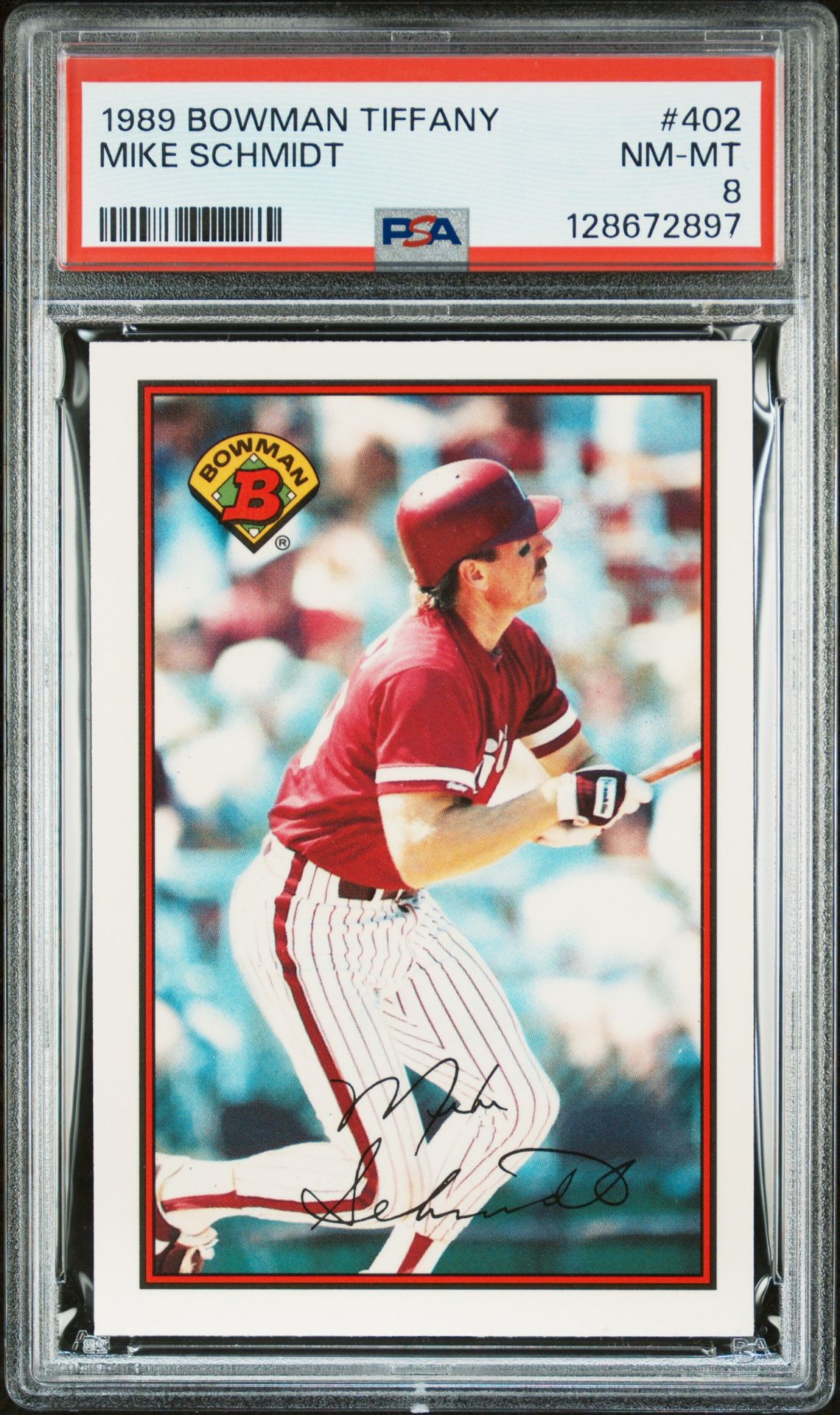1989 Bowman BOWMAN TIFFANY #402 Mike Schmidt front