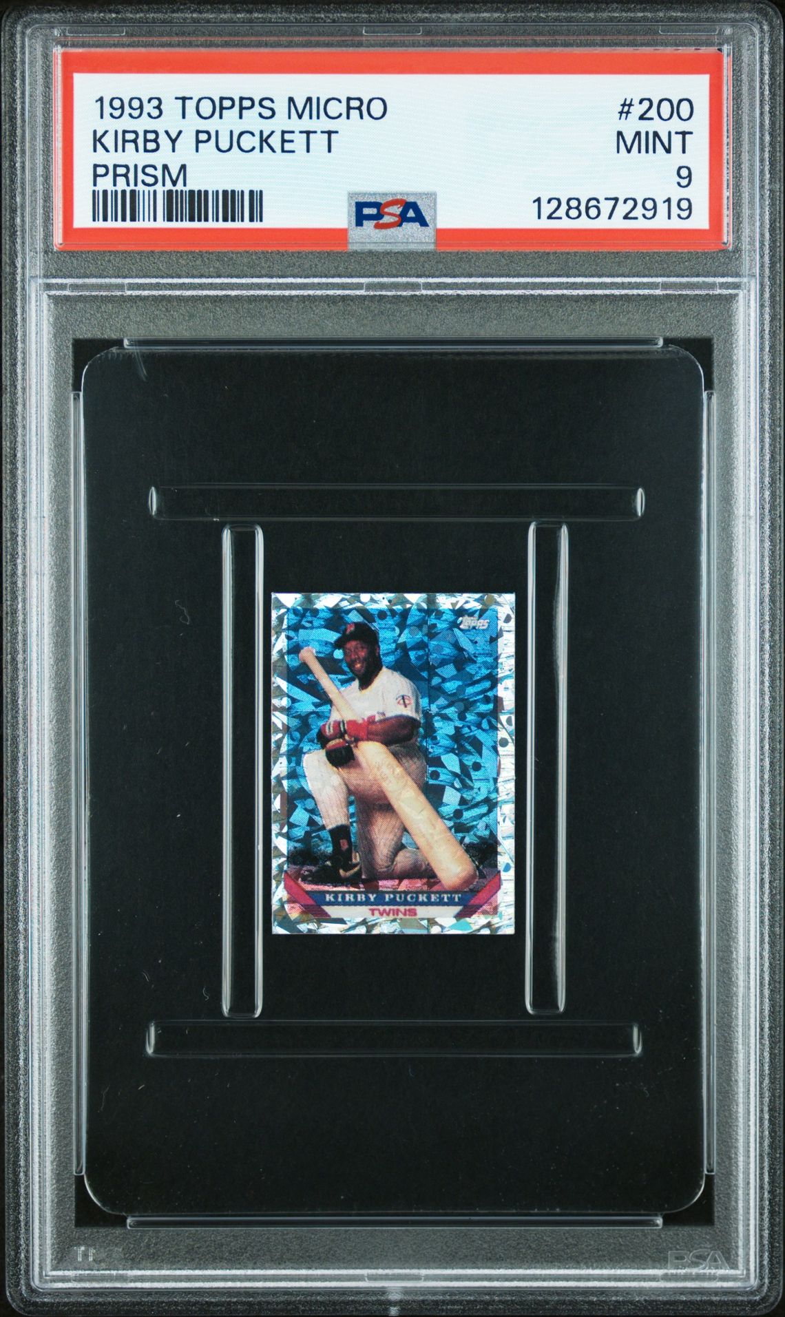 1993 Topps TOPPS MICRO Foil #200 Kirby Puckett front
