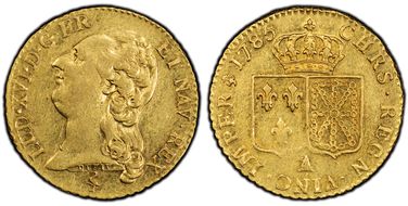 1785-A L.D'Or Gad-361 à la tête nue AU58