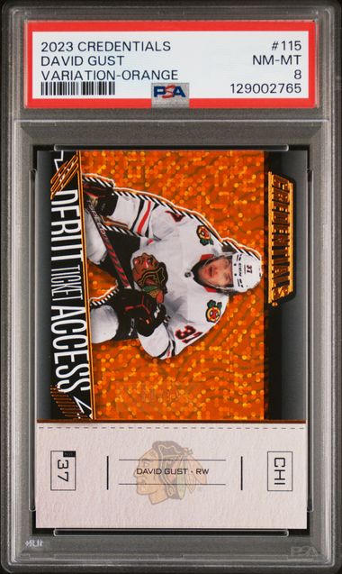 2023 Panini Credentials Orange #115 David Gust front