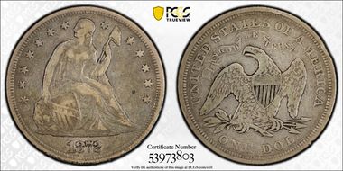 1872 $1 F15