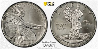 2016-P $1 100th Anniv. Nat'l Parks MS69
