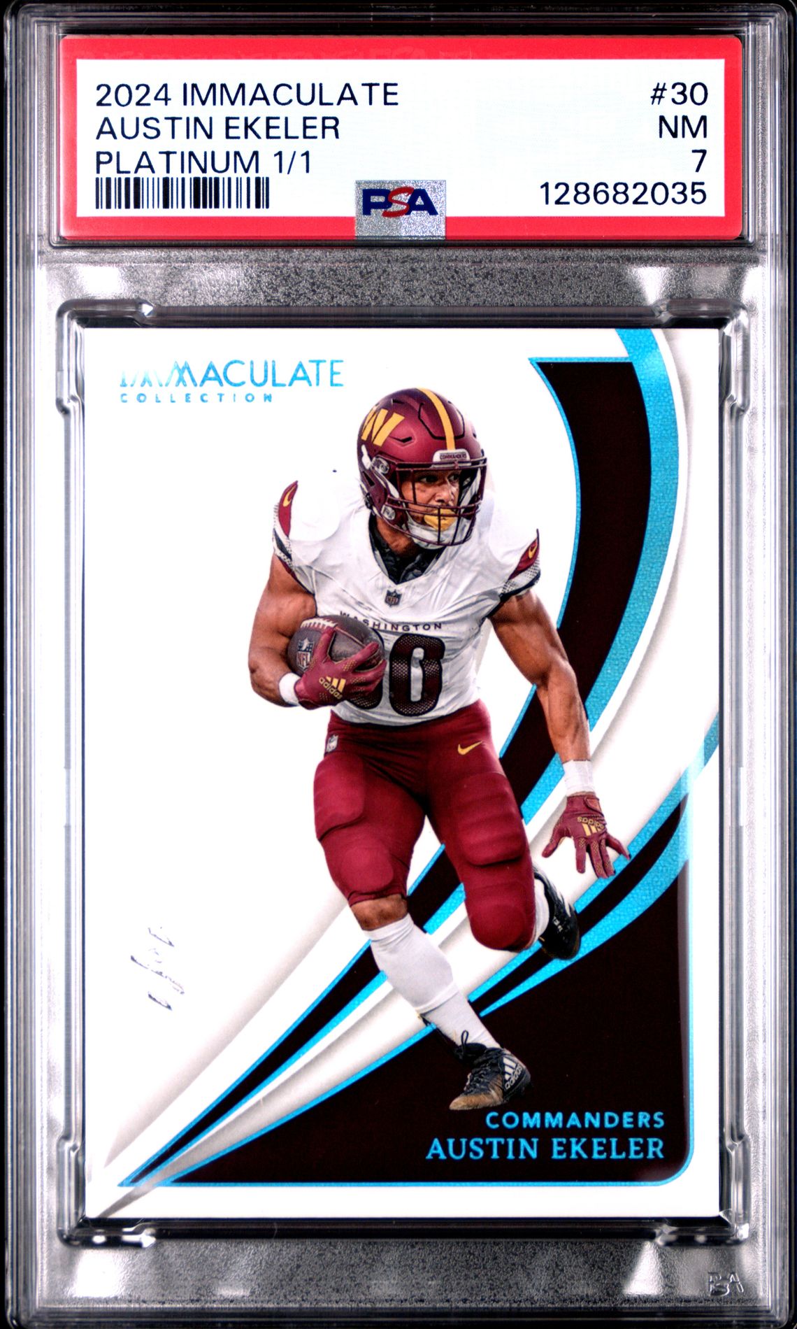 2024 Panini PANINI IMMACULATE COLLECTION PLATINUM 1/1 #30 Austin Ekeler front