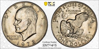 1972 $1 Type 3 MS65