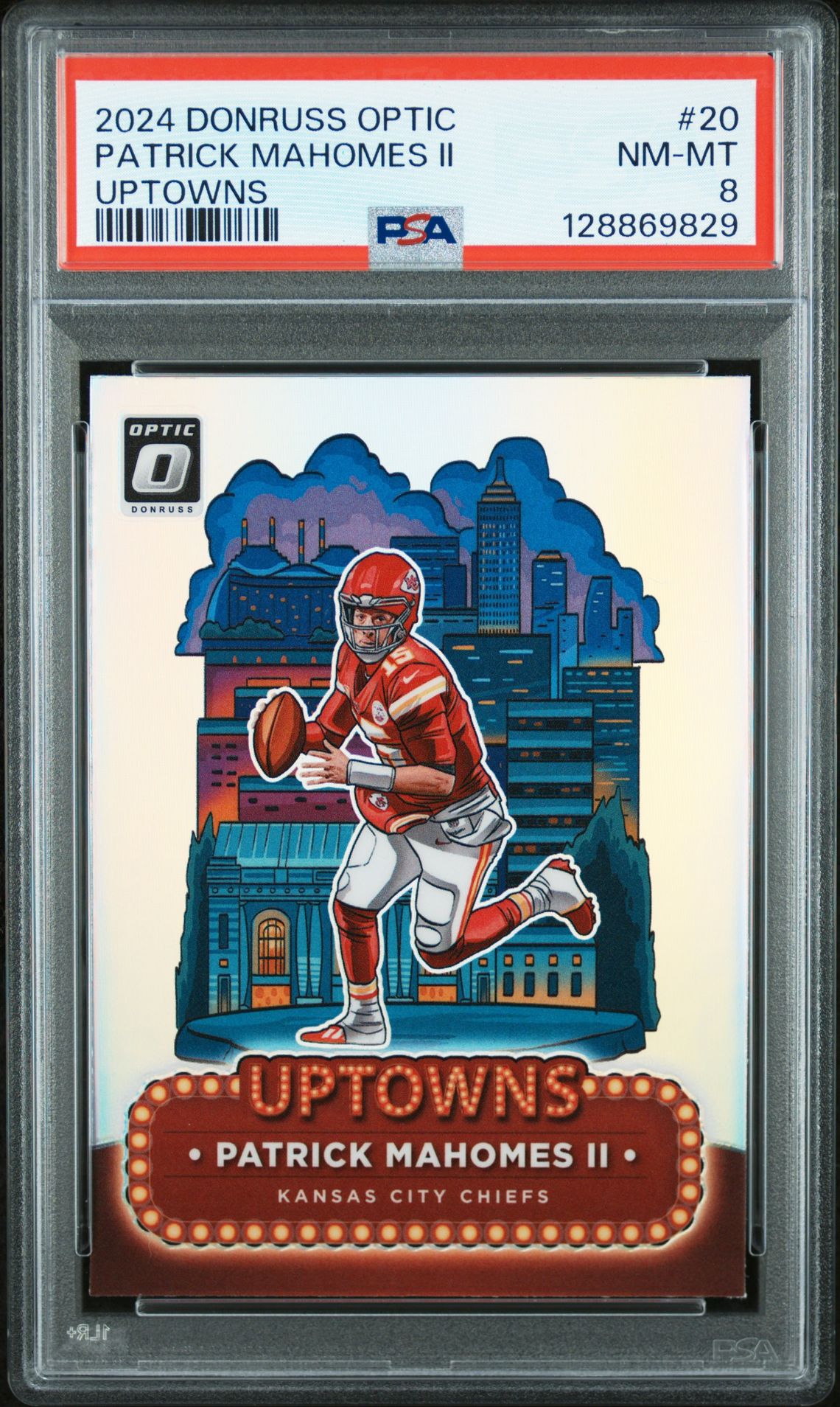 MAHOMES PANINI DONRUSS OPTIC UPTOWNS 2024