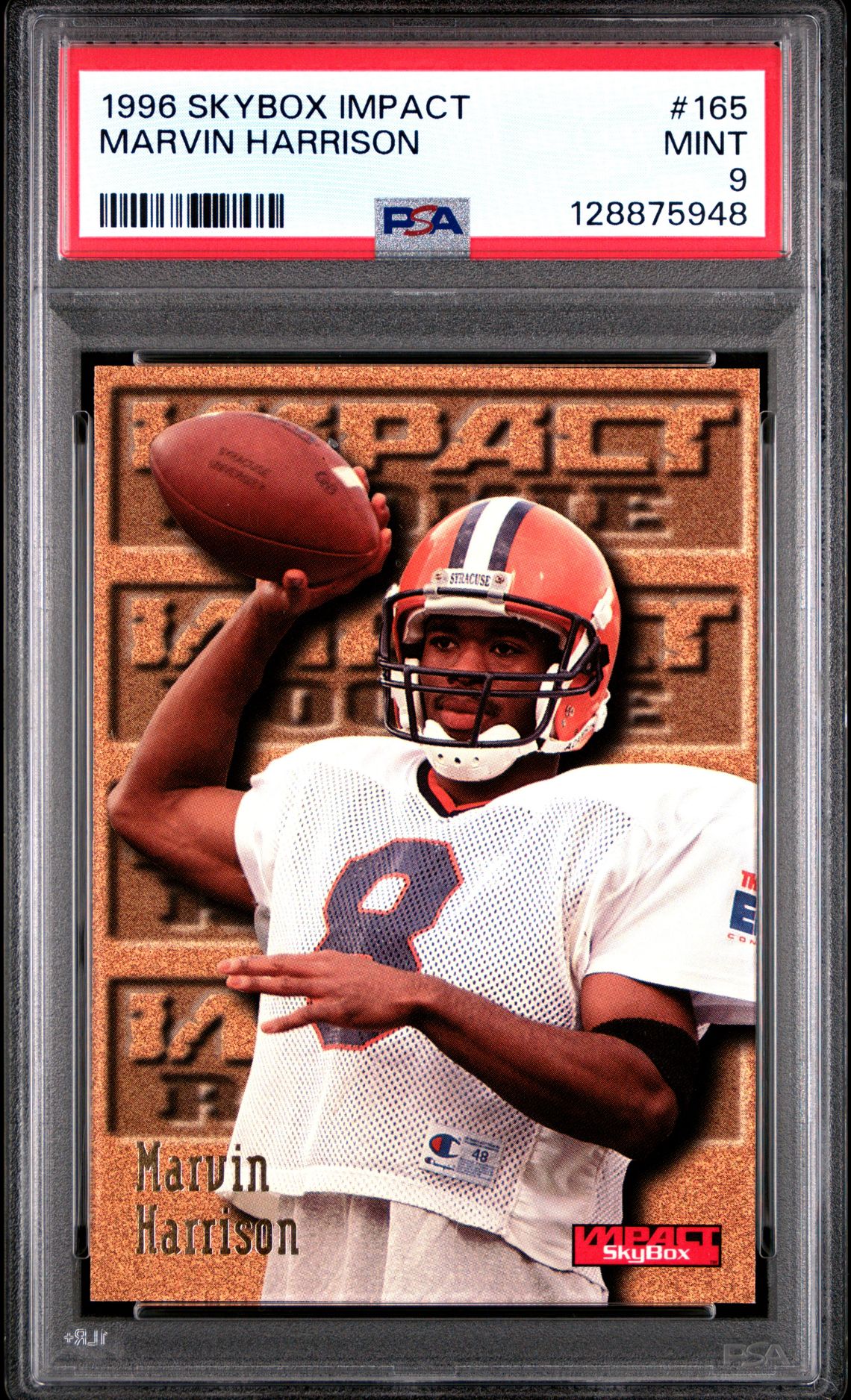 1996 SkyBox SKYBOX IMPACT #165 Marvin Harrison front