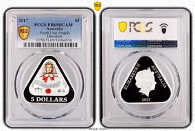 2017 $5 Front Line Angels Devotion PR69DCAM