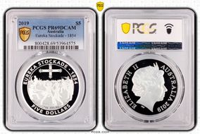 2019 $5 Eureka Stockade - 1854 PR69DCAM