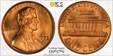 1973-S 1C MS66+ RD