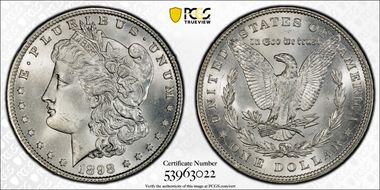 1898 $1 MS66+