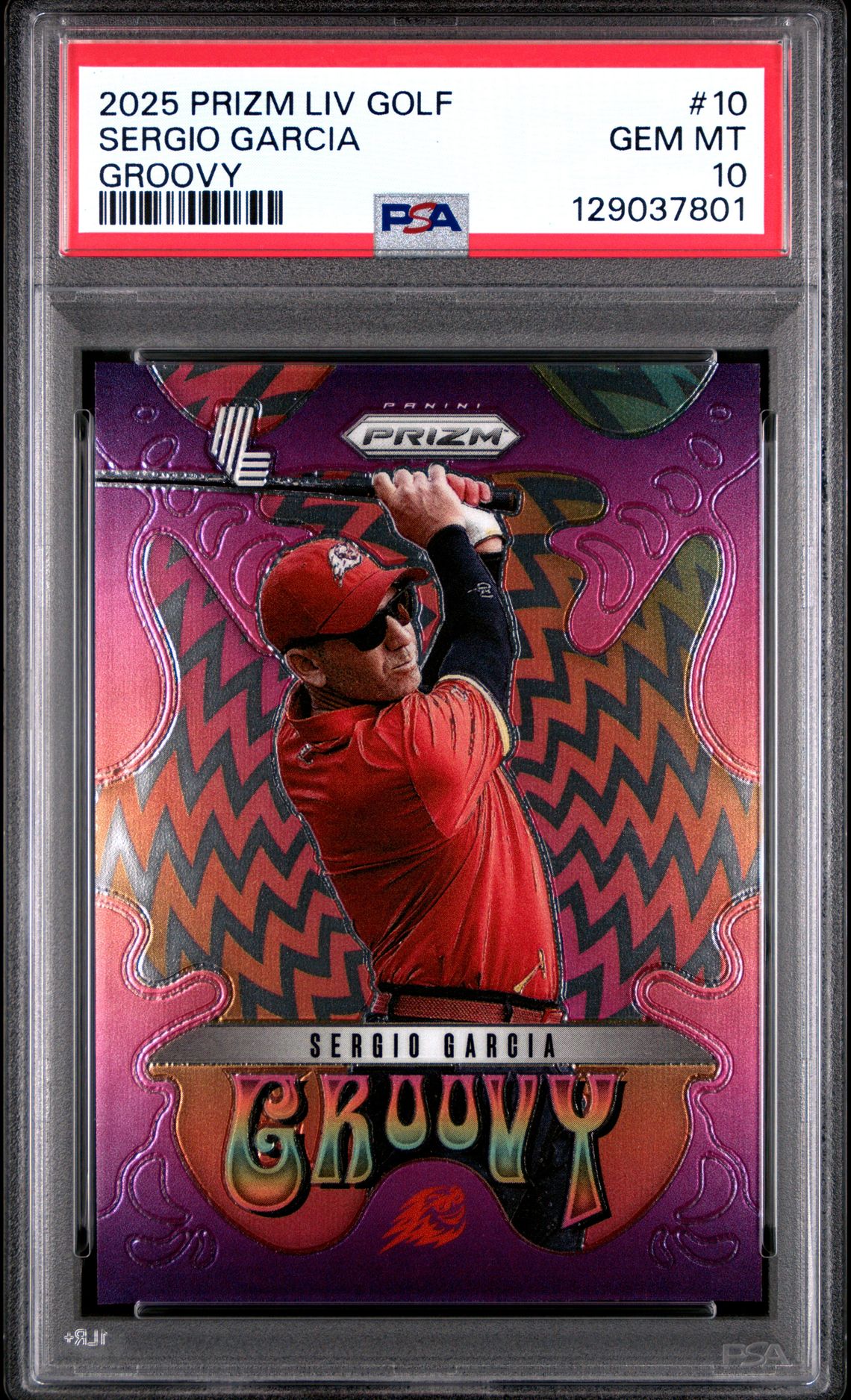 2025 Panini PANINI PRIZM LIV GOLF GROOVY #10 Sergio Garcia front