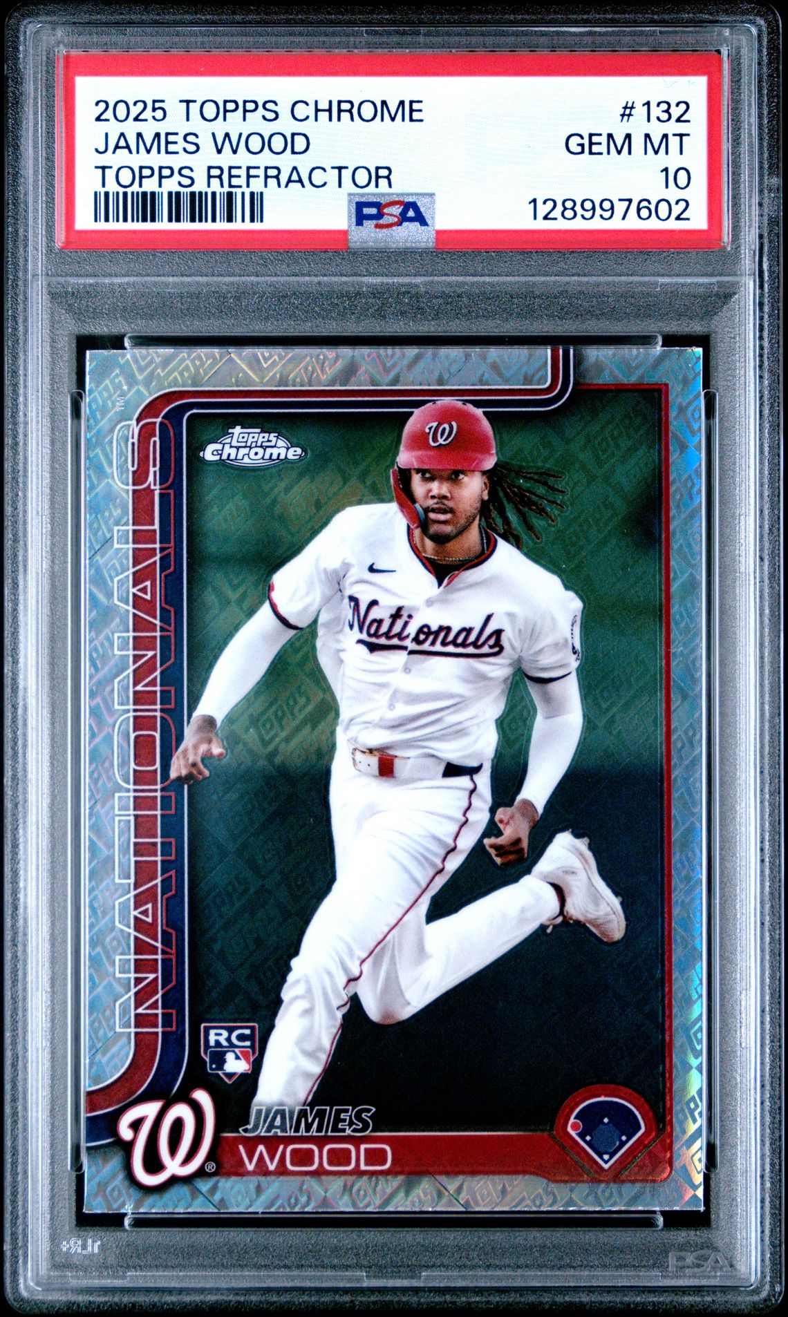 2025 Topps TOPPS CHROME TOPPS REFRACTOR #132 James Wood front
