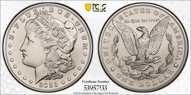 2023 $1 Morgan Dollar MS70