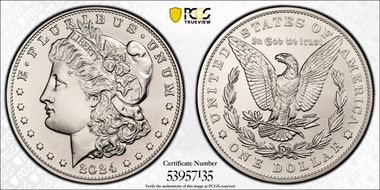 2024 $1 Morgan Dollar MS69