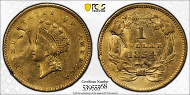 1854 G$1 Type 2 N1