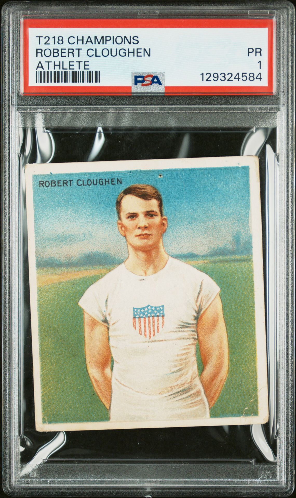 1910 T218 CHAMPIONS ATHLETE Robert Cloughen front