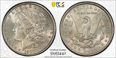 1900 $1 MS62