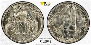 1935-S 50C San Diego MS67