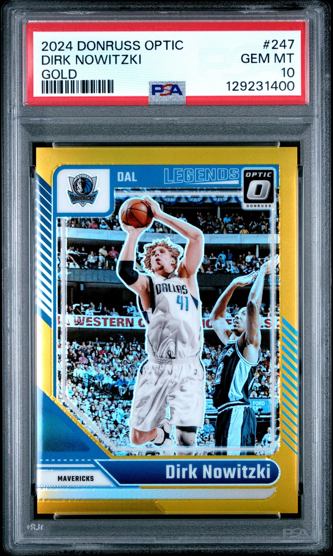 2024 Panini Donruss Optic GOLD #247 Dirk Nowitzki front