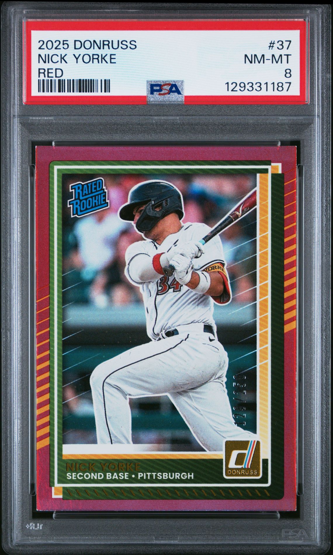 2025 Panini PANINI DONRUSS RED #37 Nick Yorke front