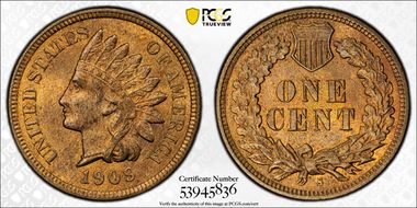 1909-S 1C Indian MS65RB