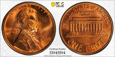 1960 1C Small Date MS65+ RD