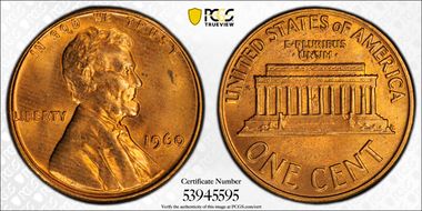 1960 1C Small Date MS65RD