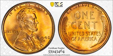 1940-S 1C MS67RD