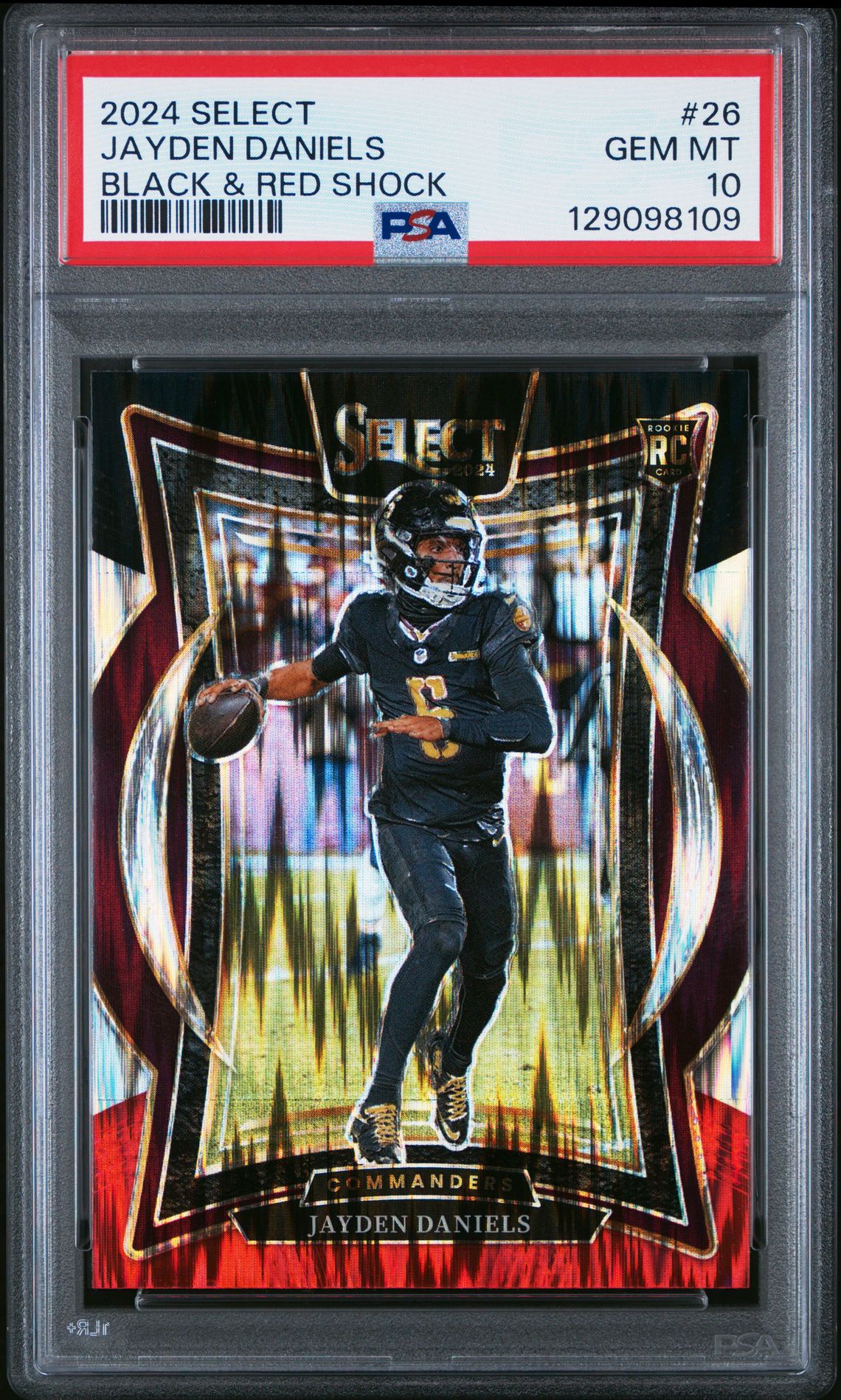 2024 Panini PANINI SELECT TRI-COLOR PRIZM #26 Jayden Daniels front