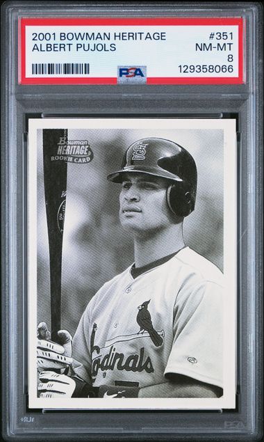 2001 Bowman BOWMAN HERITAGE #351 Albert Pujols front