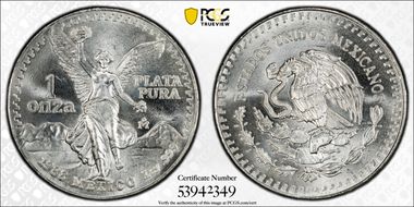 1988-Mo Onza Libertad Ag - DDO MS64