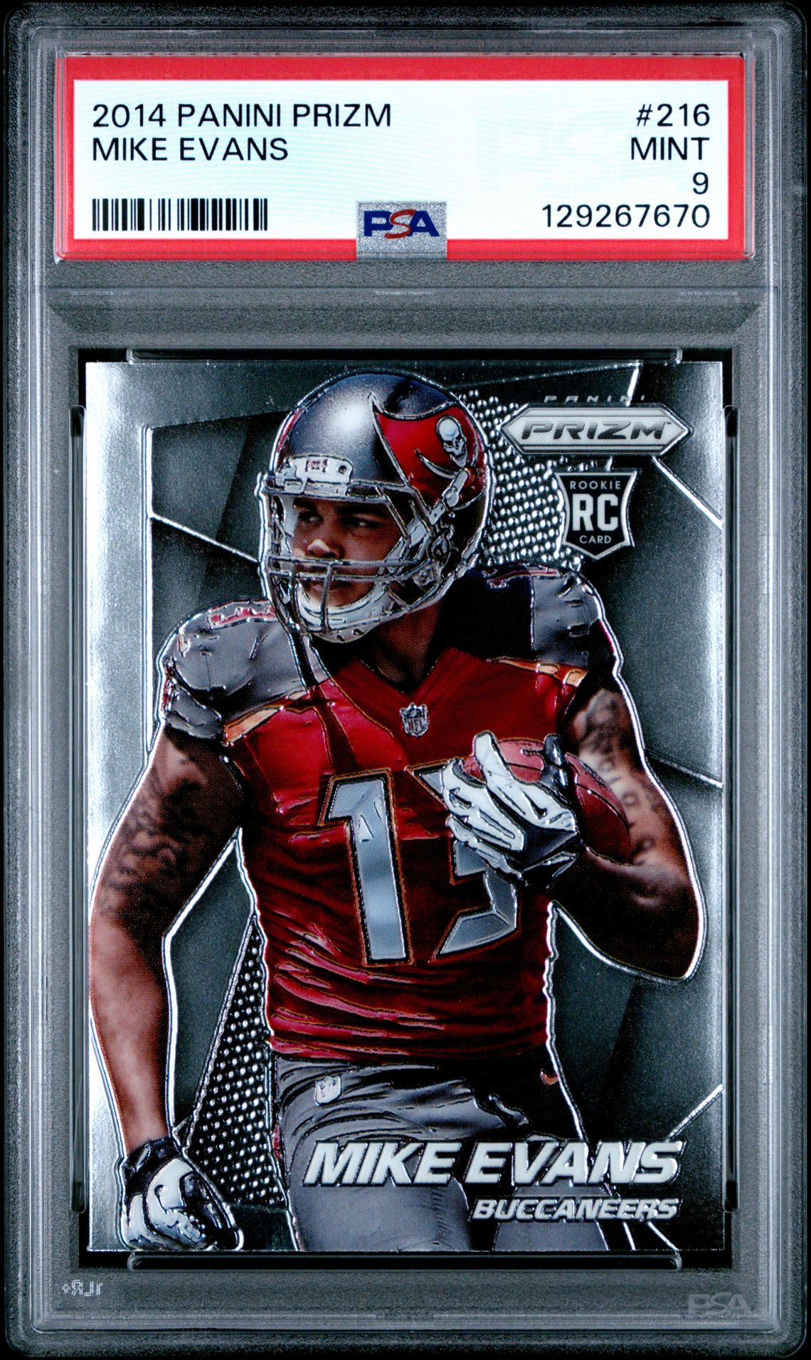 2014 Panini Prizm Mike Evans #216 Mint 9 front