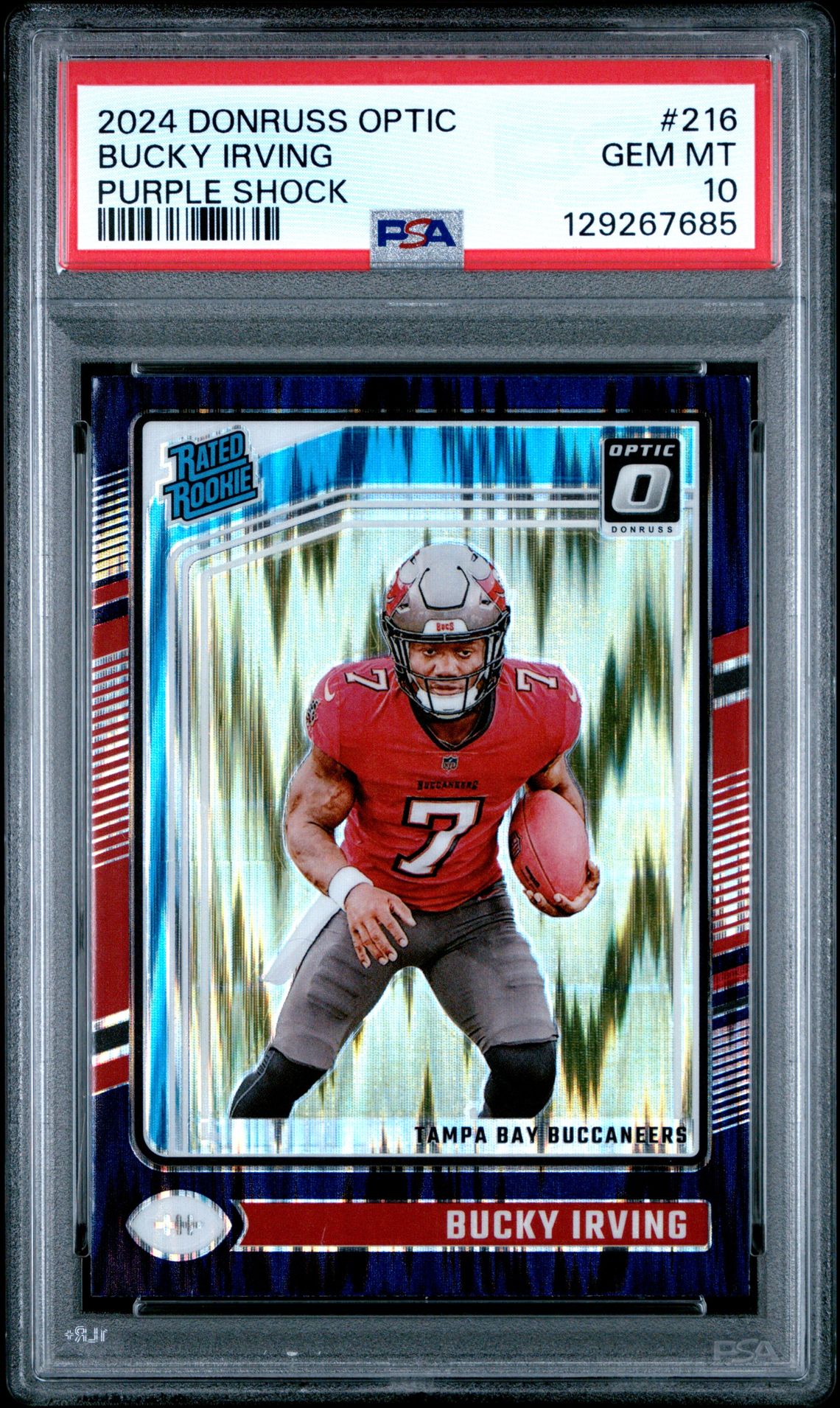 2024 Panini Donruss Optic Bucky Irving #216 (Purple Shock) Gem Mt 10 front