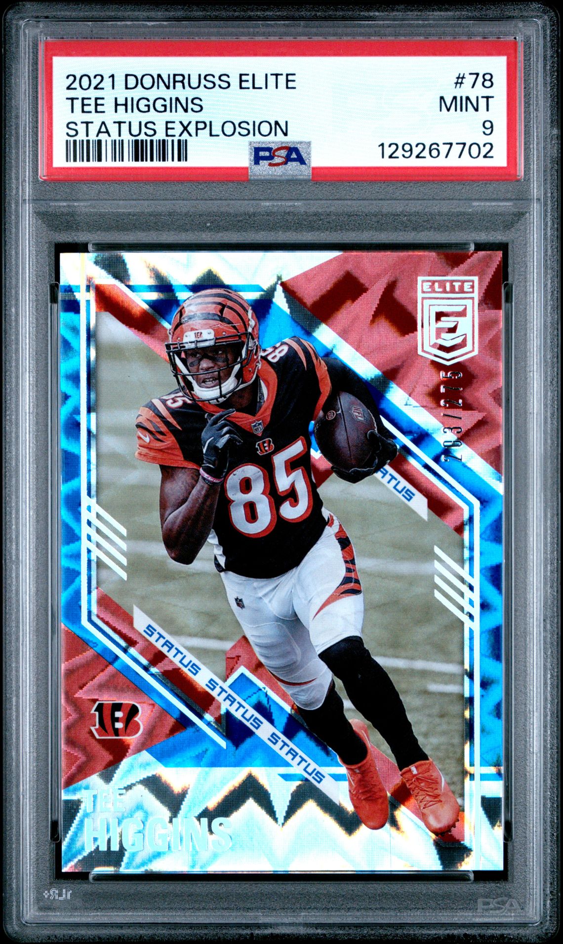 2021 Panini Donruss Elite Tee Higgins #78 (Status Explosion) Mint 9 front