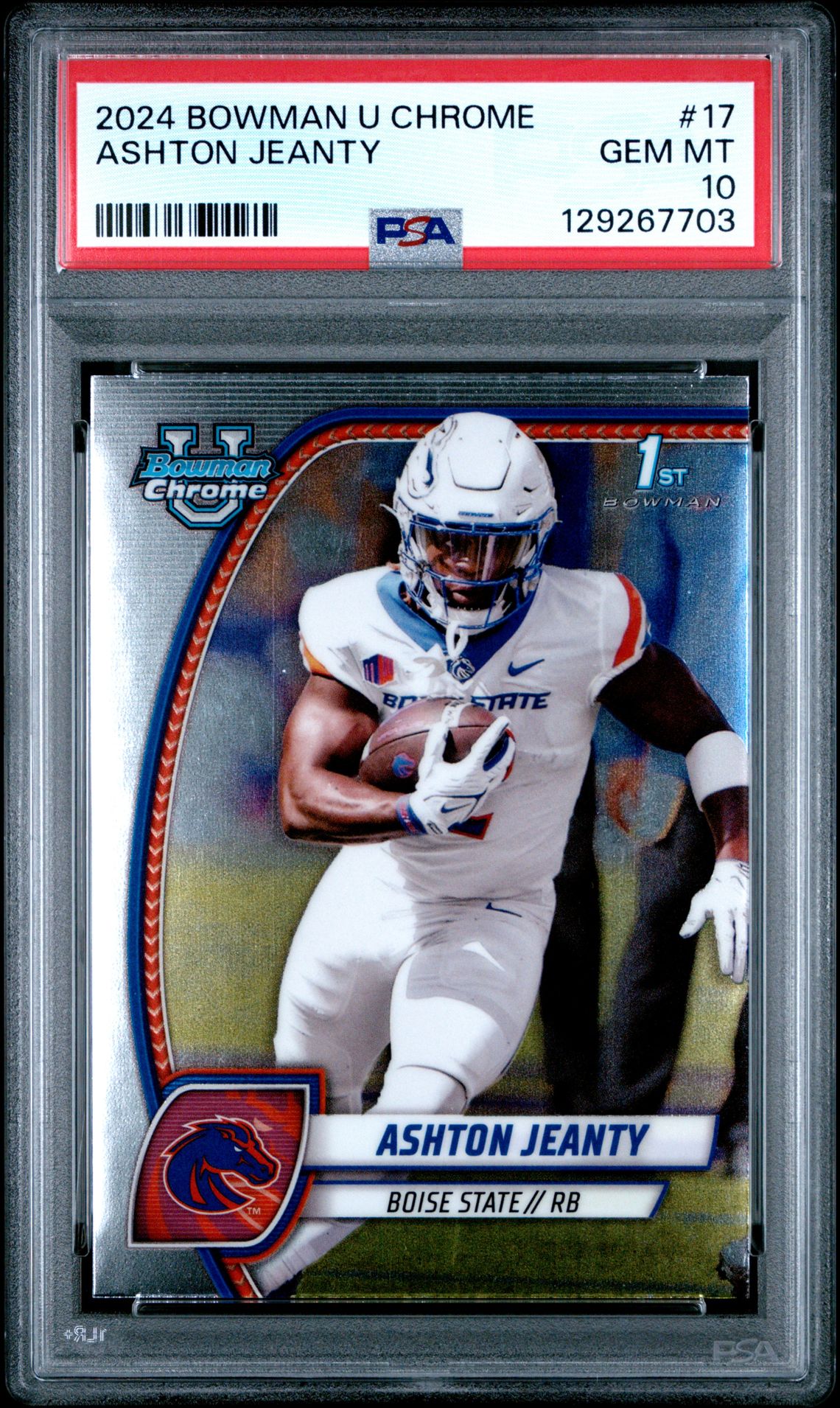 2024 Bowman University Chrome Ashton Jeanty #17 Gem Mt 10 front