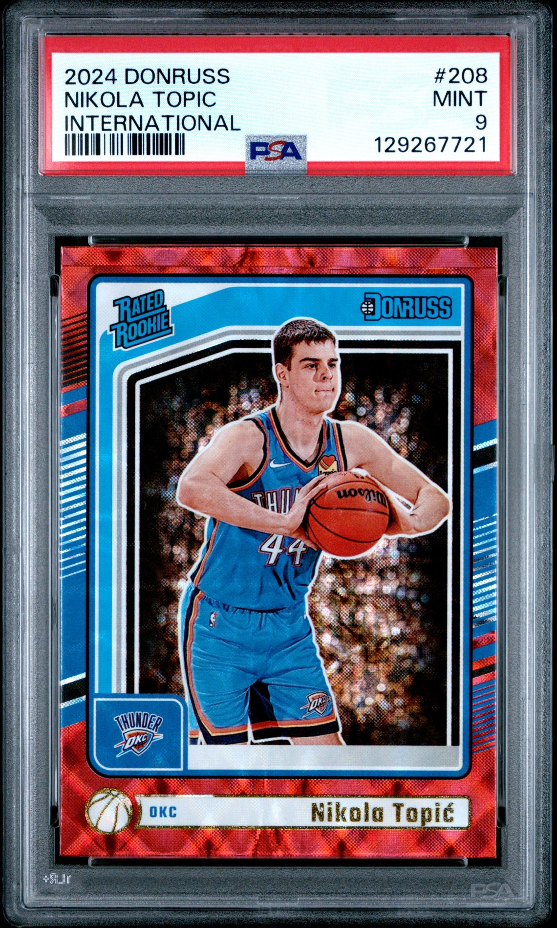 2024 Panini Donruss Nikola Topic #208 (International) Mint 9 front