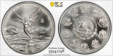 2003-Mo Onza Libertad Ag MS68