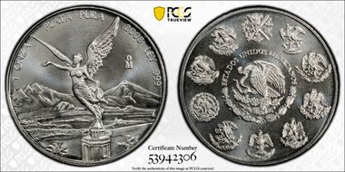 2008-Mo Onza Libertad Ag MS69