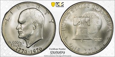 1976-S $1 Silver MS68+ 