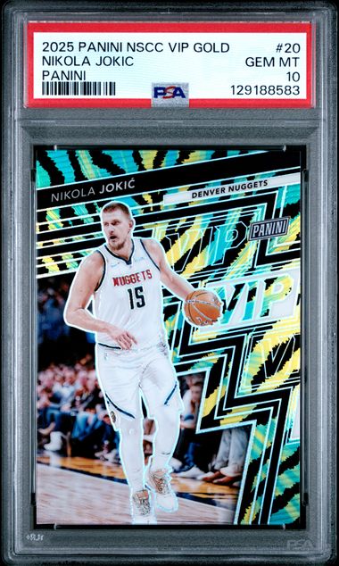 2025 Panini PANINI NATIONAL SPORTS COLLECTORS CONVENTION VIP GOLD PANINI #20 Nikola Jokic front