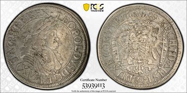 1685(a) 15 Kr Würzburg KM-1336  Ag VF30