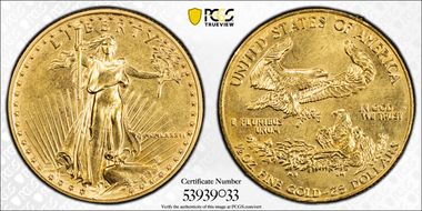 1986 $25 Gold Eagle MS64