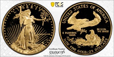 1988-P $25 Gold Eagle PR68DCAM