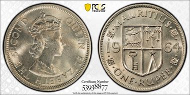 1964 Rupee MS65
