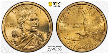 2000-P SAC$1 MS65